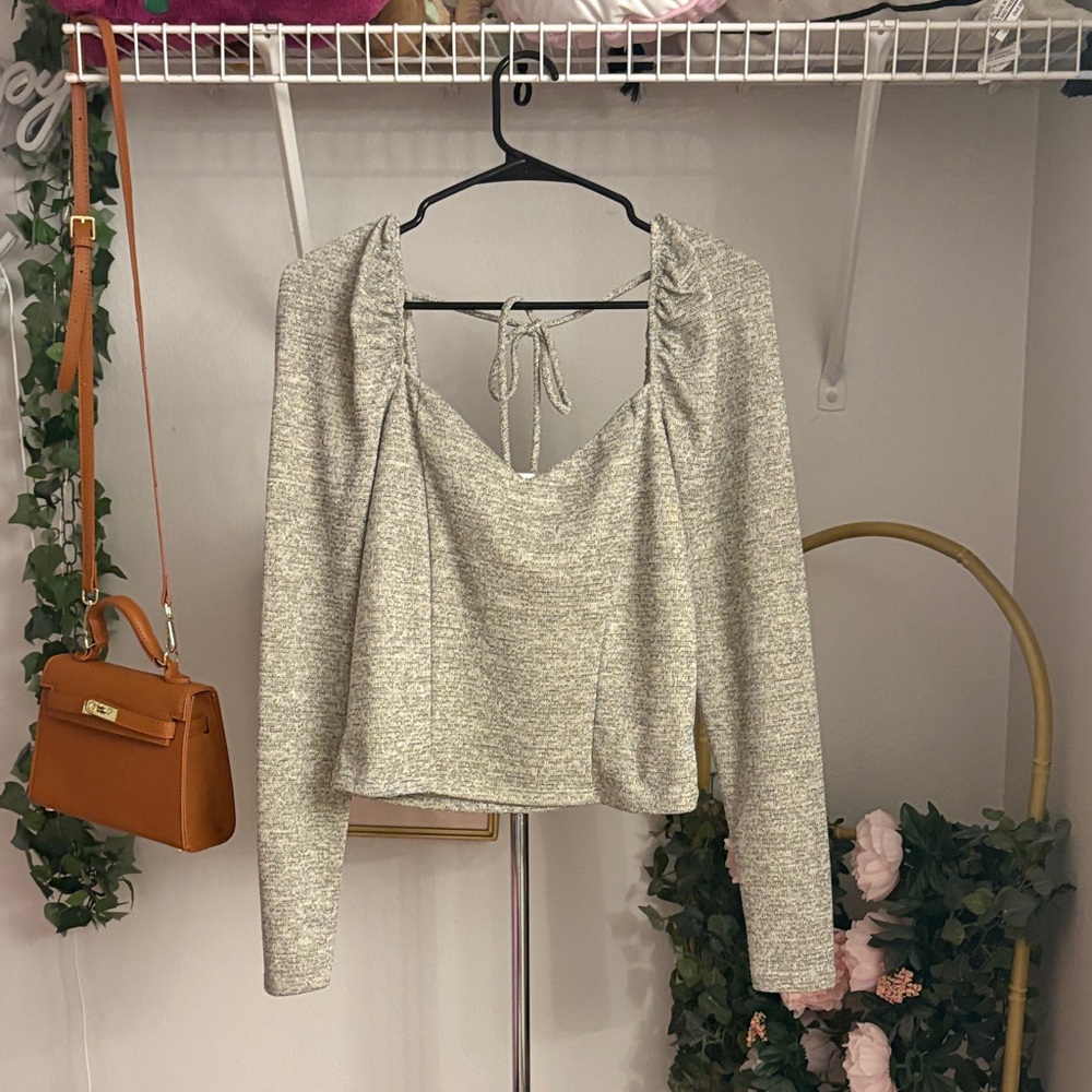 Open Back Crop Top